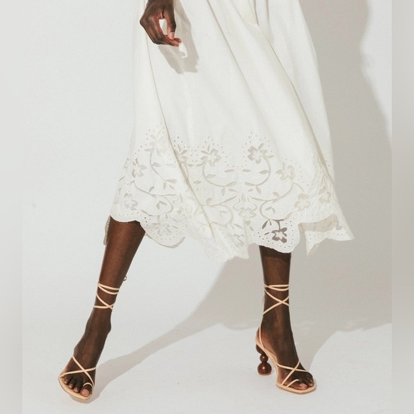 CLEOBELLA Allegra Midi Dress in Ivory sz XS NWT 288$ - Picture 6 of 16